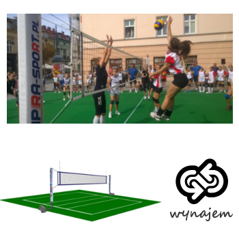 Wynajem boiska mobilnego do siatkówki 22m x 11m