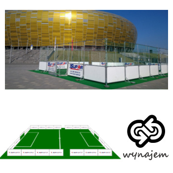 Wynajem boiska mobilnego do piłki nożnej 15m x 10m